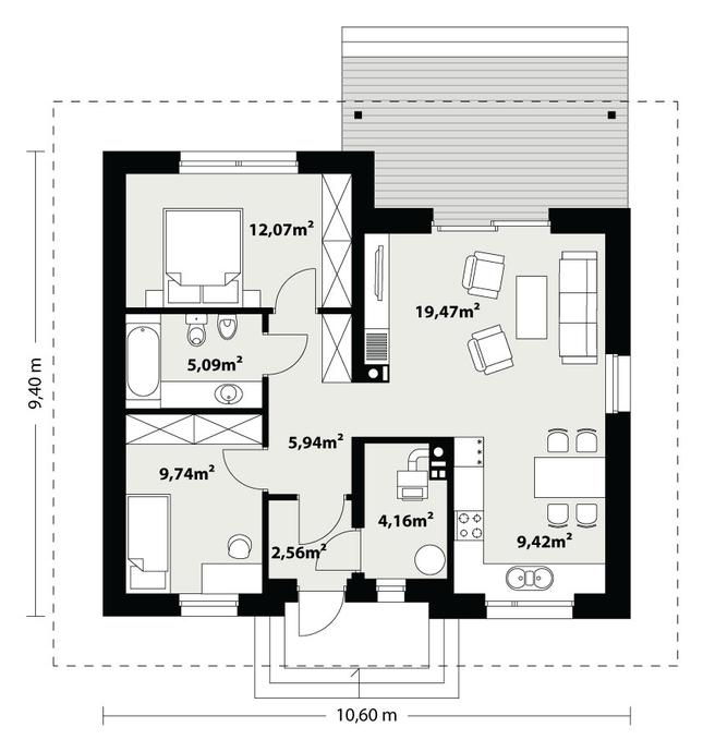 Rzut parteru POW. 0,0 m²