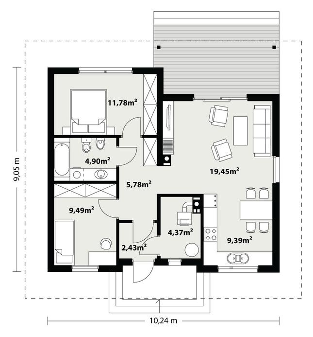 Rzut parteru POW. 0,0 m²