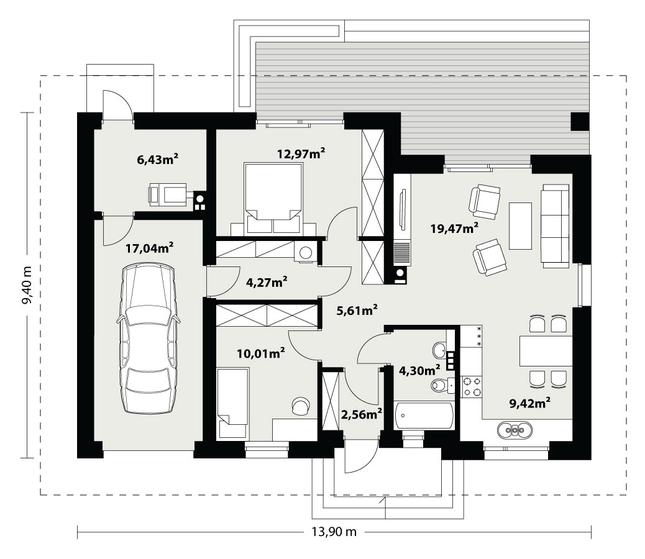 Rzut parteru POW. 0,0 m²