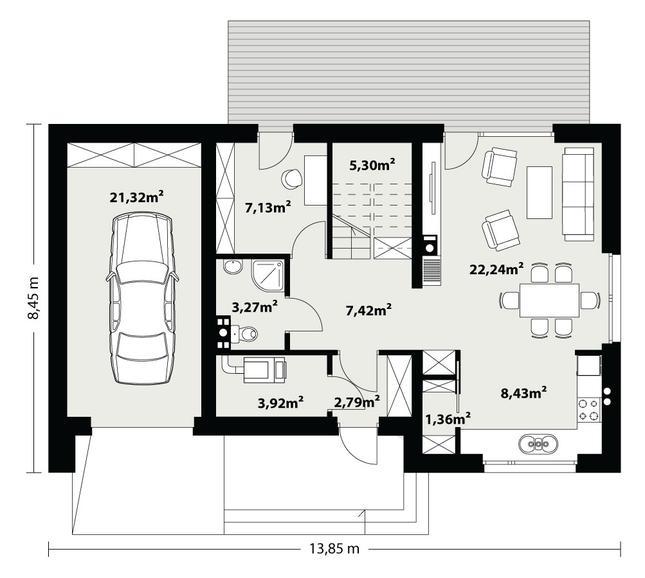 Rzut parteru POW. 0,0 m²