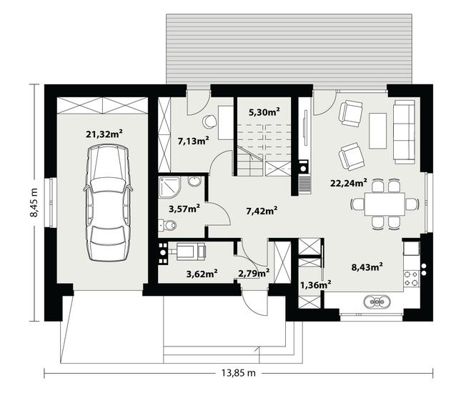 Rzut parteru POW. 0,0 m²