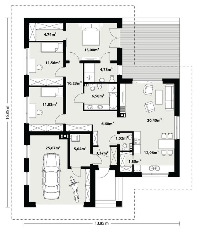 Rzut parteru POW. 0,0 m²