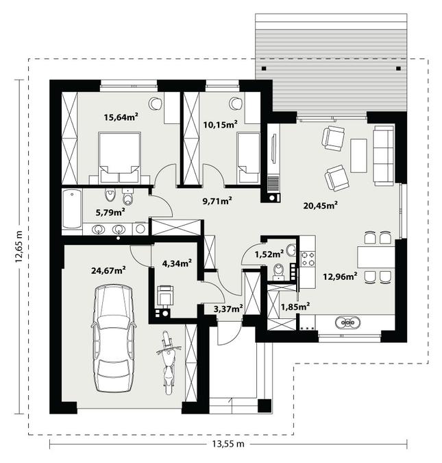 Rzut parteru POW. 0,0 m²