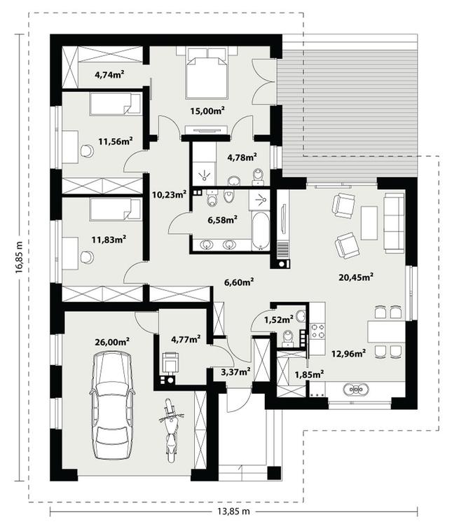 Rzut parteru POW. 0,0 m²