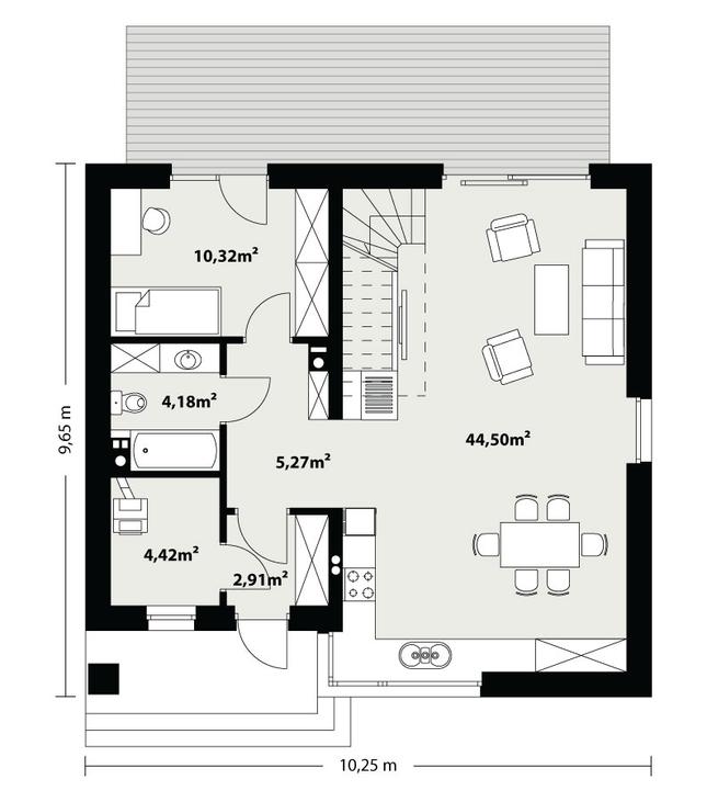 Rzut parteru POW. 0,0 m²