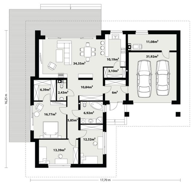 Rzut parteru POW. 0,0 m²