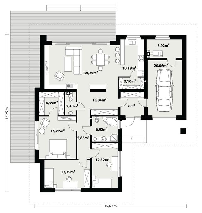 Rzut parteru POW. 0,0 m²
