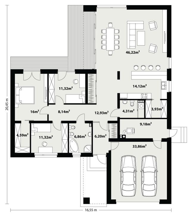 Rzut parteru POW. 0,0 m²