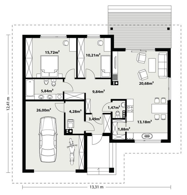 Rzut parteru POW. 0,0 m²