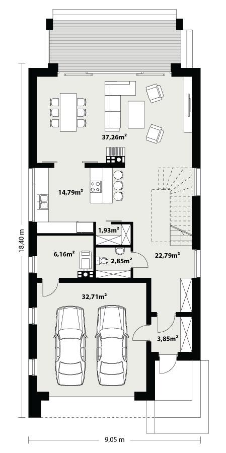 Rzut parteru POW. 0,0 m²