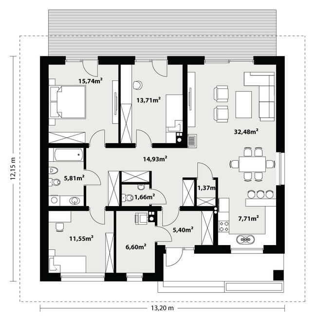Rzut parteru POW. 0,0 m²