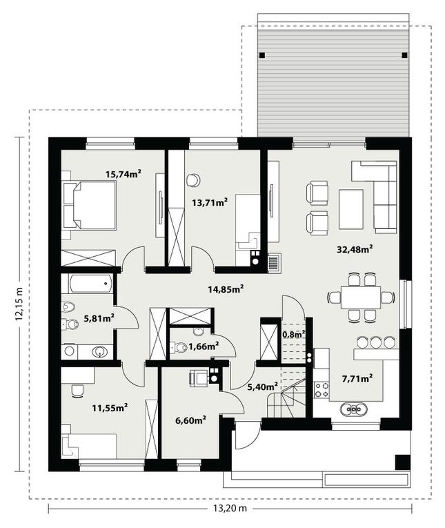 Rzut parteru POW. 0,0 m²