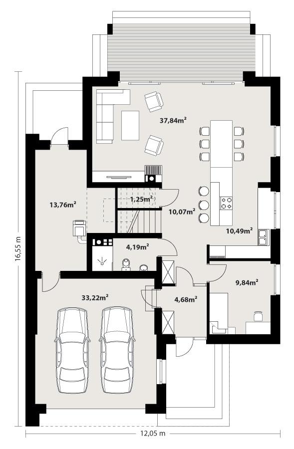 Rzut parteru POW. 0,0 m²