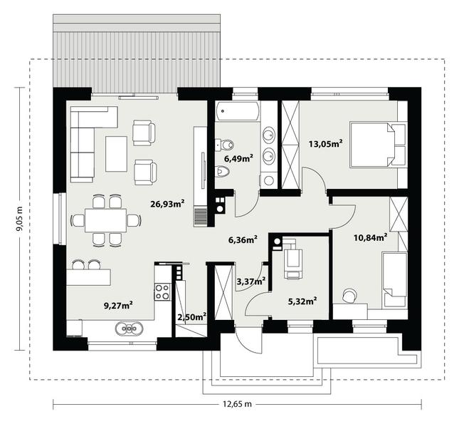 Rzut parteru POW. 0,0 m²
