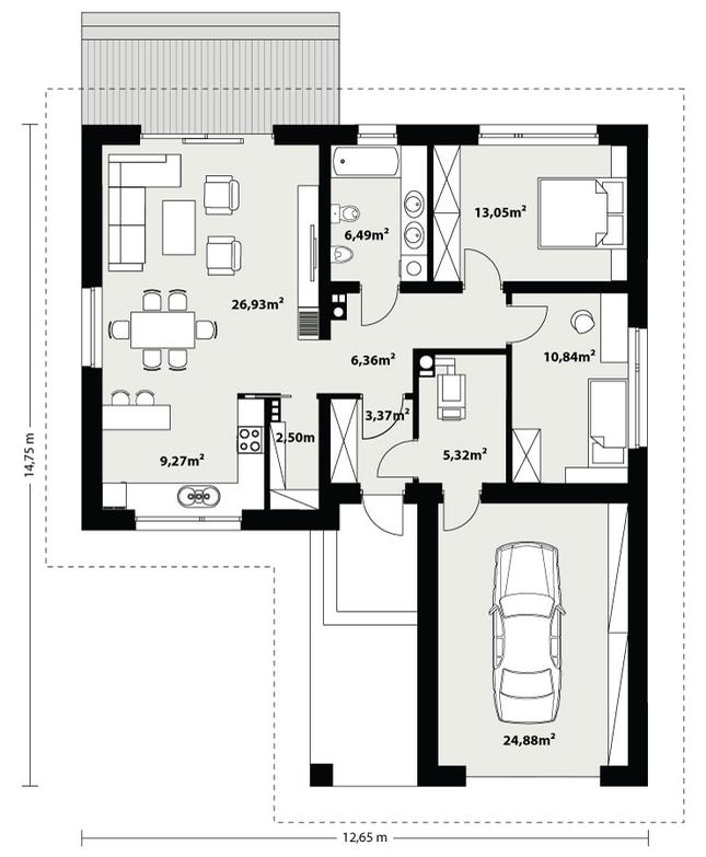 Rzut parteru POW. 0,0 m²