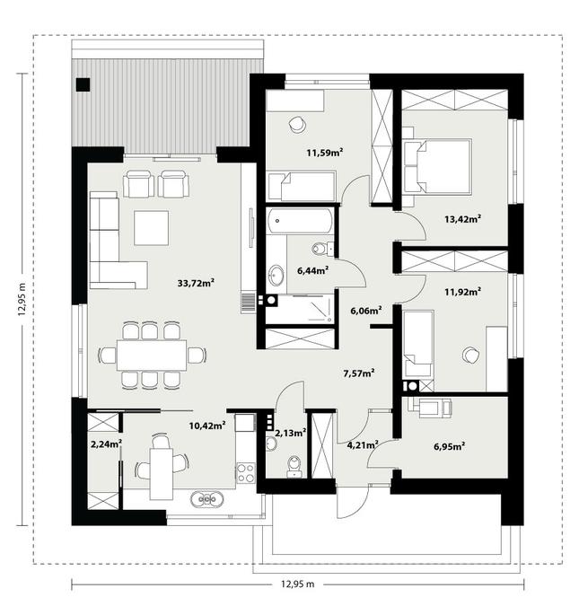 Rzut parteru POW. 0,0 m²