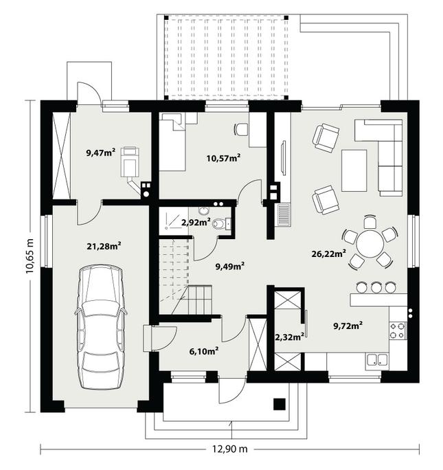 Rzut parteru POW. 0,0 m²
