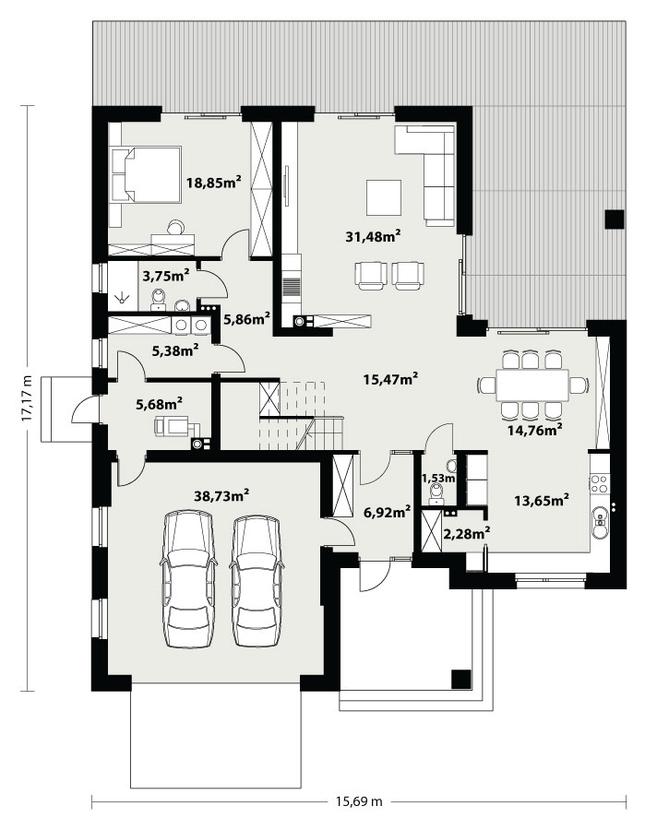 Rzut parteru POW. 0,0 m²