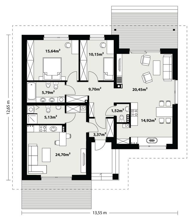 Rzut parteru POW. 0,0 m²