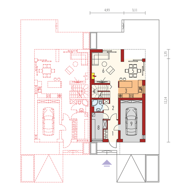 Rzut parteru POW. 0,0 m²