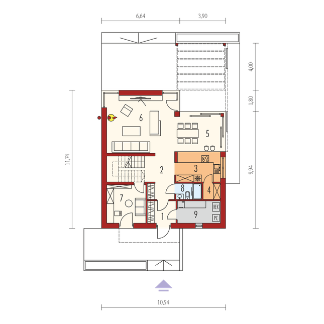 Rzut parteru POW. 0,0 m²