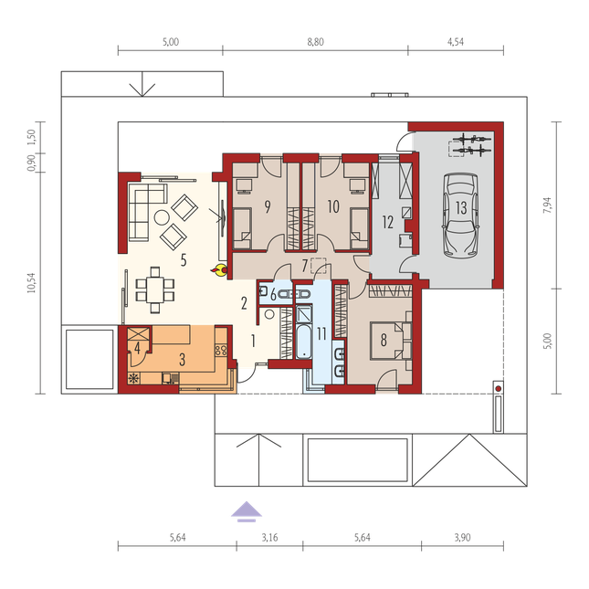 Rzut parteru POW. 0,0 m²