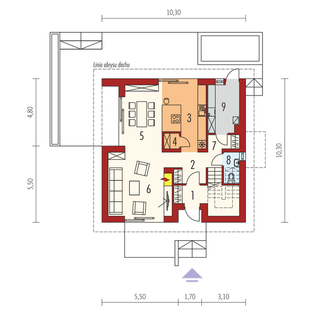 Rzut parteru POW. 0,0 m²