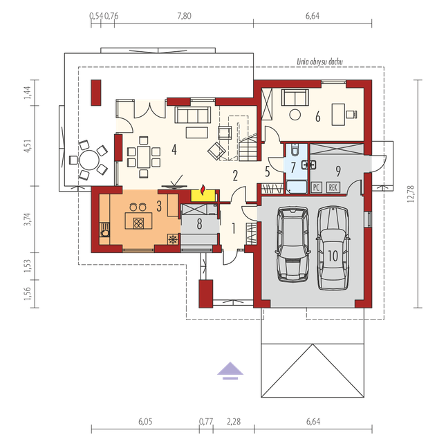 Rzut parteru POW. 0,0 m²