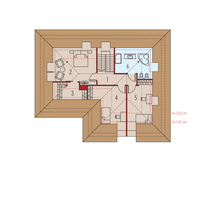Rzut poddasza POW. 0,0 m²