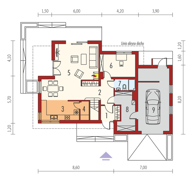 Rzut parteru POW. 0,0 m²