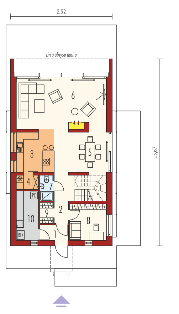 Rzut parteru POW. 0,0 m²