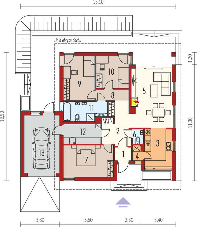 Rzut parteru POW. 0,0 m²