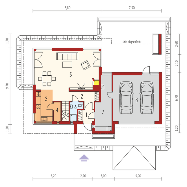 Rzut parteru POW. 0,0 m²
