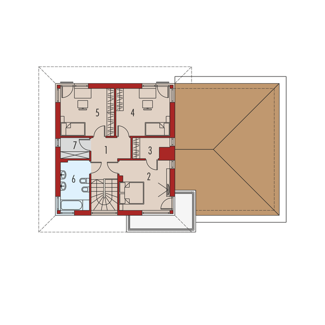 Rzut piętra POW. 0,0 m²