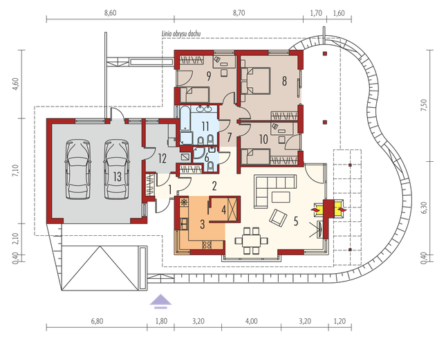 Rzut parteru POW. 0,0 m²