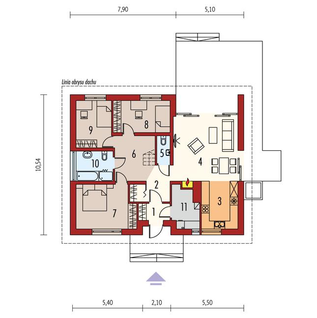 Rzut parteru POW. 0,0 m²