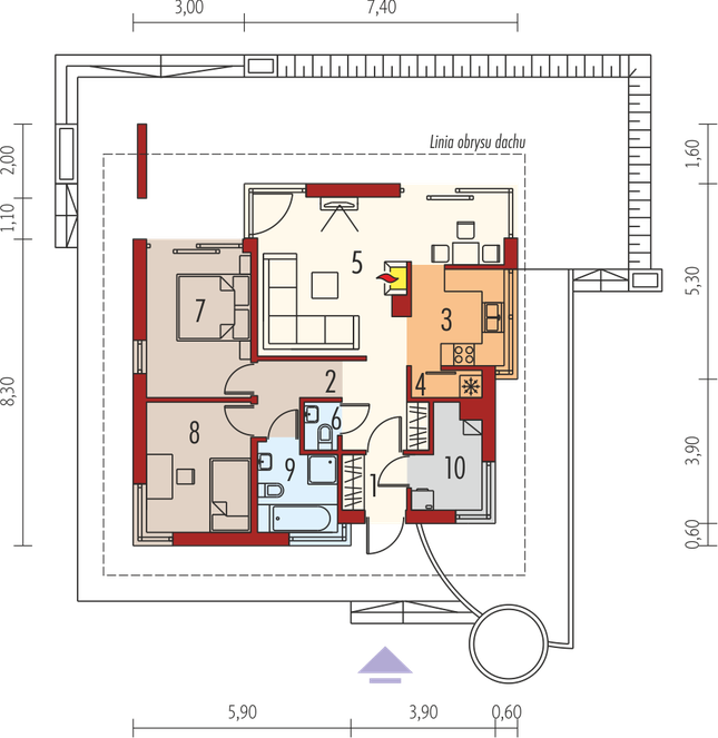Rzut parteru POW. 0,0 m²