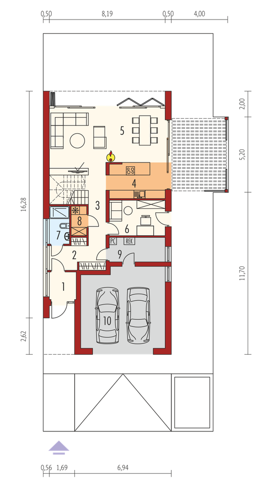 Rzut parteru POW. 0,0 m²