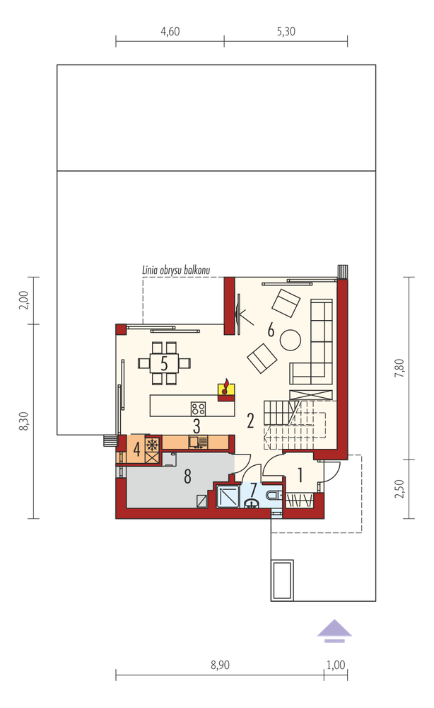 Rzut parteru POW. 0,0 m²