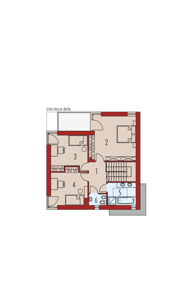 Rzut piętra POW. 0,0 m²