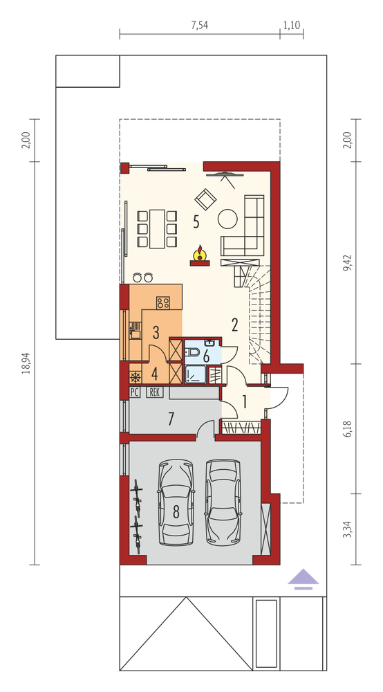 Rzut parteru POW. 0,0 m²