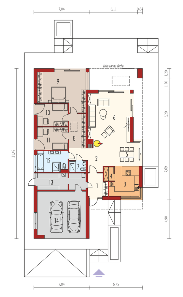 Rzut parteru POW. 0,0 m²