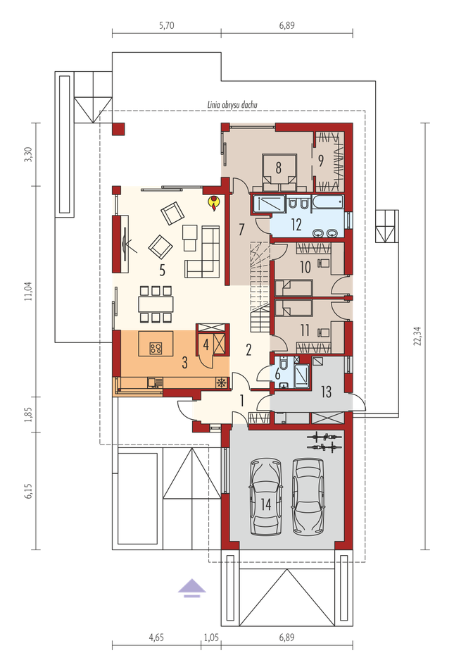 Rzut parteru POW. 0,0 m²