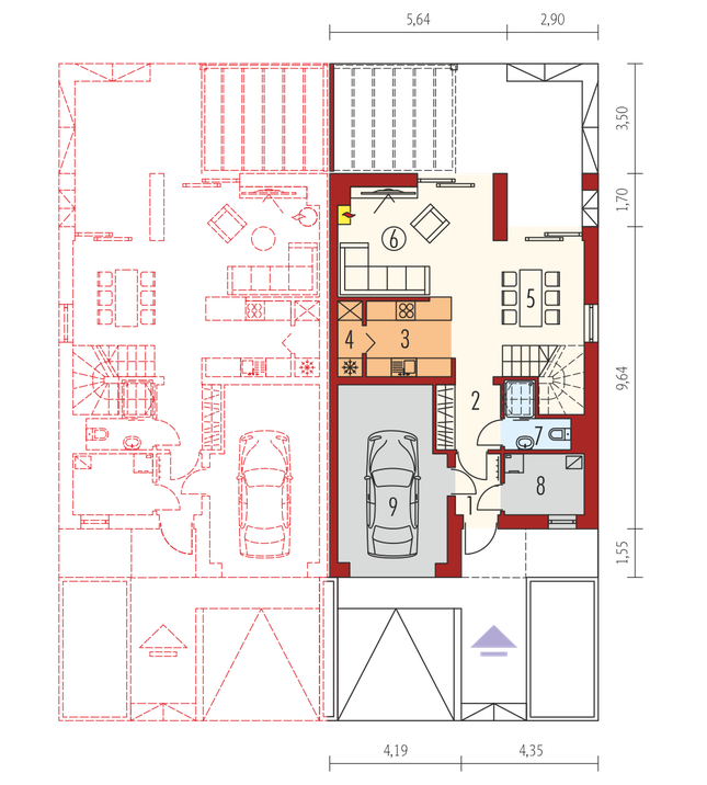 Rzut parteru POW. 0,0 m²