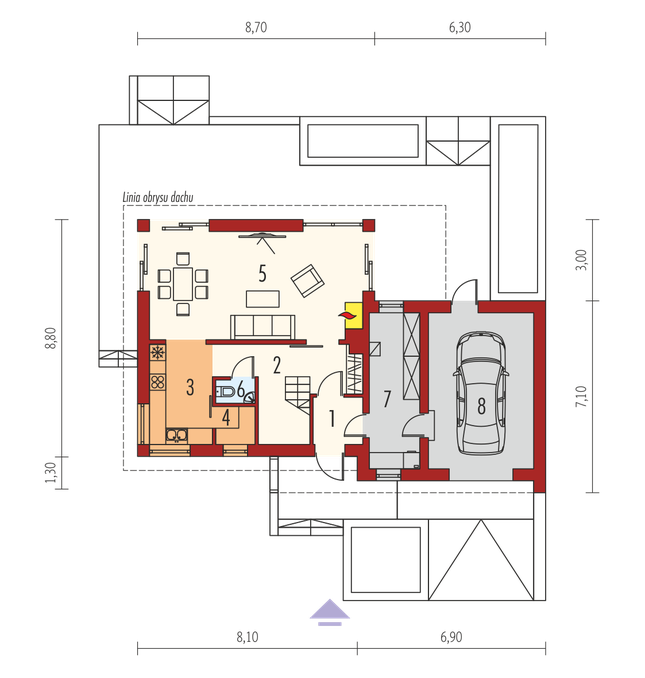 Rzut parteru POW. 0,0 m²