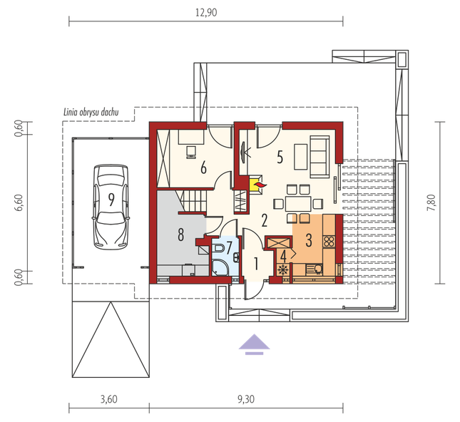 Rzut parteru POW. 0,0 m²