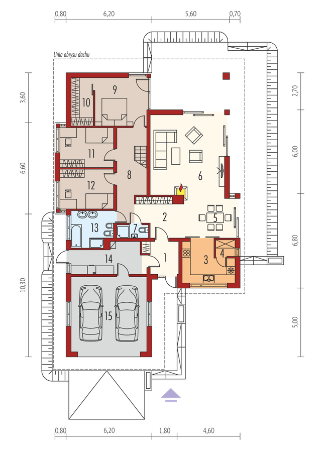 Rzut parteru POW. 0,0 m²