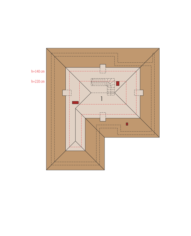 Rzut poddasza POW. 0,0 m²