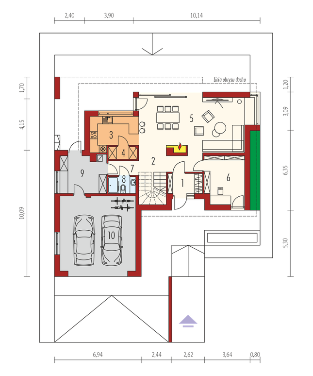 Rzut parteru POW. 0,0 m²