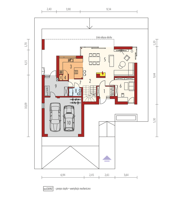 Rzut parteru POW. 0,0 m²